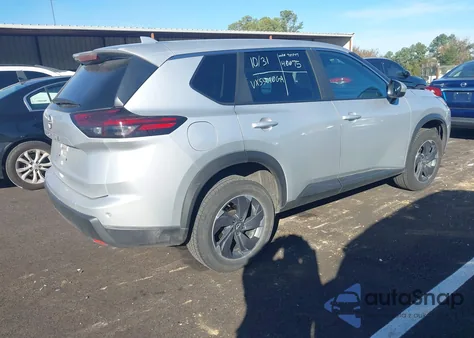 2025 Nissan Rogue Sv Fwd из США, поврежденный, VIN 5N1BT3BA3SC787627